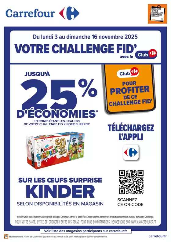 Catalogue Carrefour City | VOTRE CHALLENGE FID AVEC LE CLUB | 2025-11-03T00:00:00.000Z - 2025-11-16T00:00:00.000Z