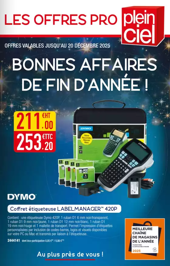 Catalogue Plein ciel à Saint-Amand-Montrond | Les Offres Pro | 2025-11-03T00:00:00.000Z - 2025-12-20T00:00:00.000Z