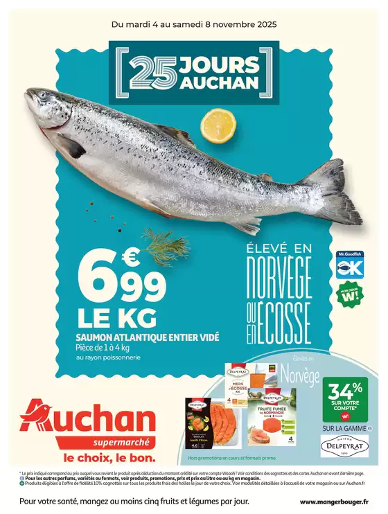 Catalogue Auchan Supermarché à Saint-Jean-du-Falga | 25 JOURS AUCHAN, ça continue dans votre super | 2025-11-04T00:00:00.000Z - 2025-11-08T00:00:00.000Z