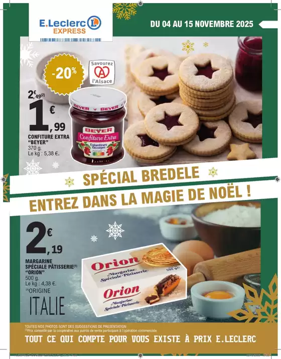 Catalogue E.Leclerc Express à Lagord | ALSACE CHOUCROUTE 3 - BREDELE - Express | 2025-11-04T00:00:00.000Z - 2025-11-15T00:00:00.000Z