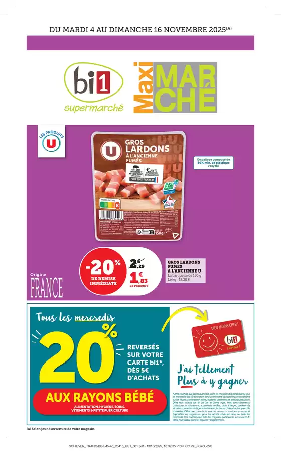 Catalogue Maximarché à Lagord | LES OFFRES DU MARCHÉ | 2025-11-03T00:00:00.000Z - 2025-11-16T00:00:00.000Z