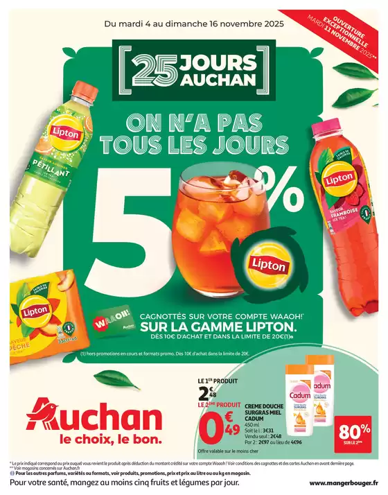 Catalogue Auchan Hypermarché à Olivet | 25 JOURS AUCHAN, ça continue ! | 2025-11-04T00:00:00.000Z - 2025-11-16T00:00:00.000Z