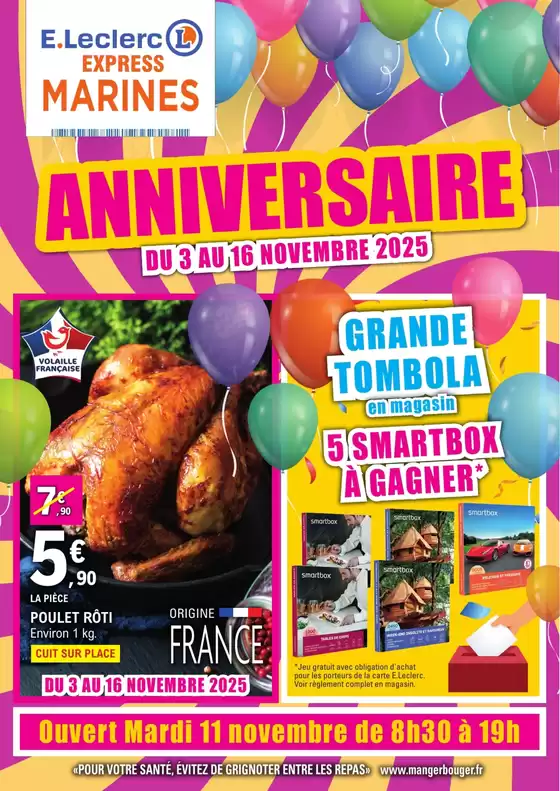Catalogue E.Leclerc à Persan | Anniversaire Express | 2025-11-03T00:00:00.000Z - 2025-11-16T00:00:00.000Z