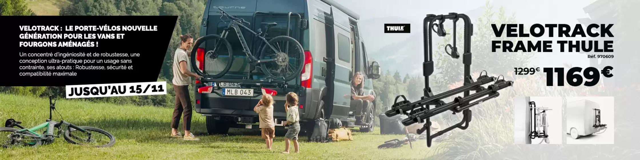 Catalogue Narbonne accessoires à Laissaud | Porte-vélos fourgon 2 portes arrière VeloTrack Frame | 2025-11-03T00:00:00.000Z - 2025-11-15T00:00:00.000Z