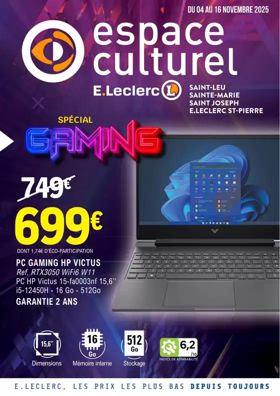 Catalogue E.Leclerc à Poitiers | 25C923LR | 2025-11-04T00:00:00.000Z - 2025-11-16T00:00:00.000Z