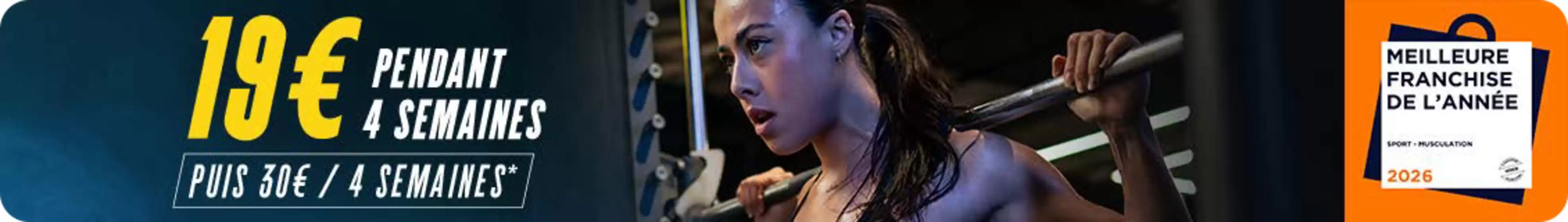 Catalogue Fitness Park à Cholet | 19€ pendant 4 semaines | 2025-11-03T00:00:00.000Z - 2025-11-30T00:00:00.000Z