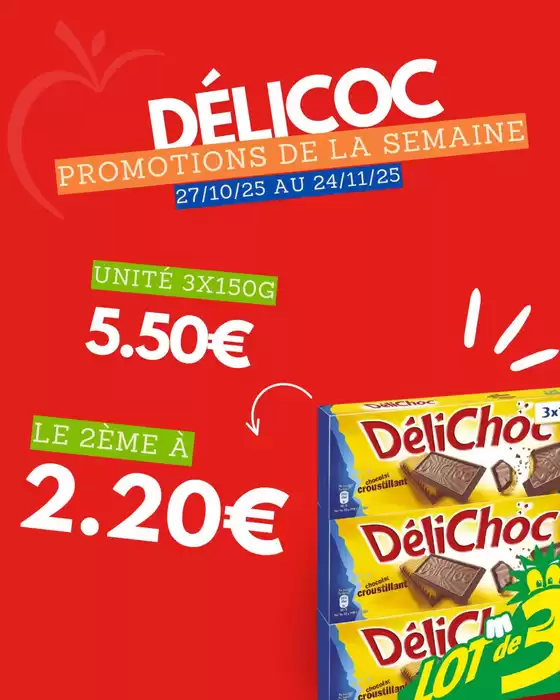 Promo 100% chocolat chez Marché Frais !