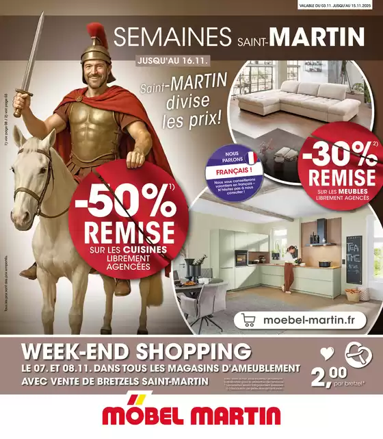 Catalogue Möbel Martin à Sainte-Geneviève-des-Bois (Essonne) | WEEK-END SHOPPING | 2025-11-04T00:00:00.000Z - 2025-11-16T00:00:00.000Z