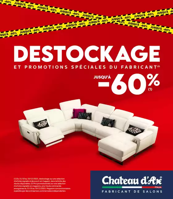 Catalogue Chateau d'Ax à Marne-la-Vallée | Destockage | 2025-11-04T00:00:00.000Z - 2025-12-10T00:00:00.000Z