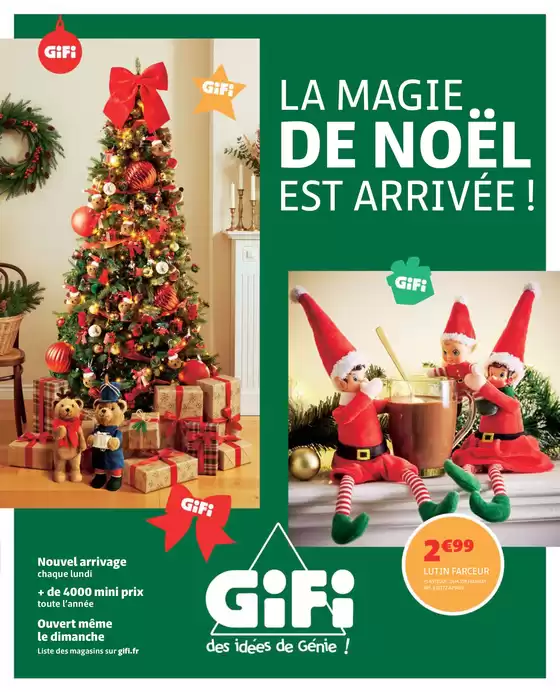 Catalogue Gifi à Sablé-sur-Sarthe | LA MAGIE DE NOËL EST ARRIVÉE ! | 2025-11-05T00:00:00.000Z - 2025-11-12T00:00:00.000Z