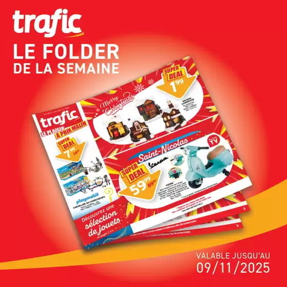 Catalogue Trafic à Plougonvelin | Il est là, tout frais, tout malin | 2025-11-05T00:00:00.000Z - 2025-11-09T00:00:00.000Z