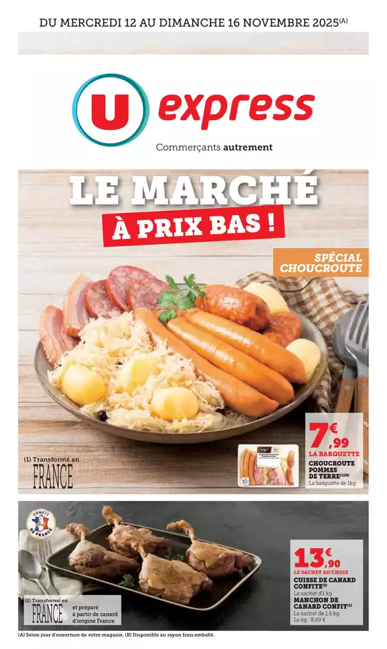 Catalogue U Express | Le marché à prix bas ! | 2025-11-12T00:00:00.000Z - 2025-11-16T00:00:00.000Z