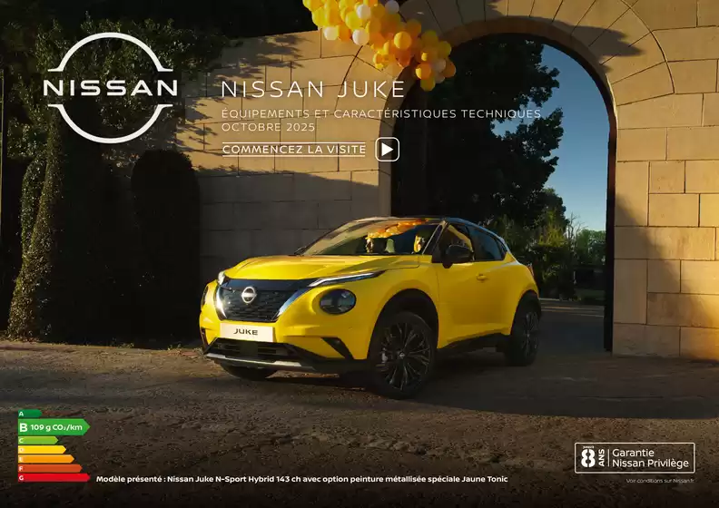 Catalogue Nissan à L'Île-Bouchard | Nissan JUKE | 2025-11-06T00:00:00.000Z - 2026-01-31T00:00:00.000Z