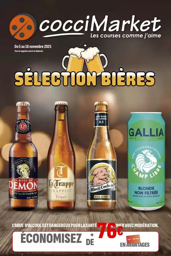 Catalogue Coccimarket à Neuville-en-Ferrain | SÉLECTION BIÈRES | 2025-11-05T00:00:00.000Z - 2025-11-16T00:00:00.000Z