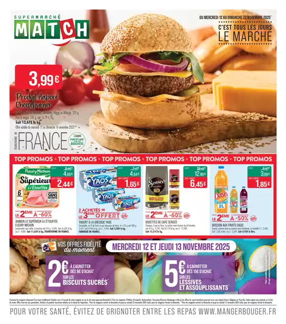 Catalogue Supermarché Match à Grenoble | C'EST TOUS LES JOURS LE MARCHÉ | 2025-11-11T00:00:00.000Z - 2025-11-23T00:00:00.000Z