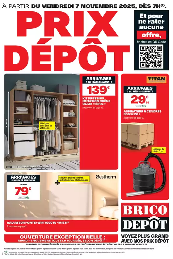 Catalogue Brico Dépôt à Fréjus | PRIX DÉPOT | 2025-11-07T00:00:00.000Z - 2025-11-20T00:00:00.000Z