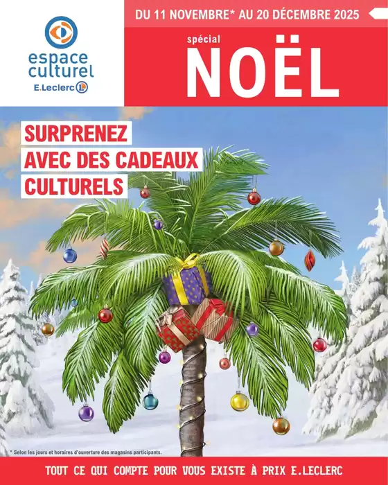 Catalogue E.Leclerc Espace Culturel à Fréjus | Spécial Noël | 2025-11-11T00:00:00.000Z - 2025-12-20T00:00:00.000Z