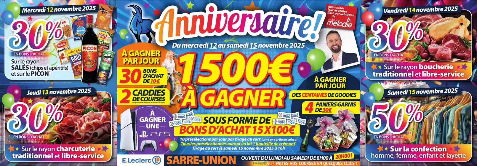 Catalogue E.Leclerc à Sainte-Marguerite-en-Ouche | ANNIVERSAIRE MAGASIN | 2025-11-12T00:00:00.000Z - 2025-11-15T00:00:00.000Z