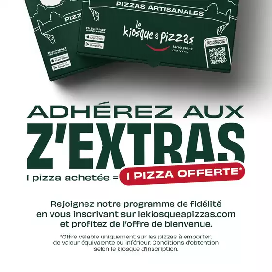 Catalogue Le Kiosque A Pizza à Sorgues | 1 pizza achetées = 1 pizza offerte | 2025-11-10T00:00:00.000Z - 2025-11-30T00:00:00.000Z