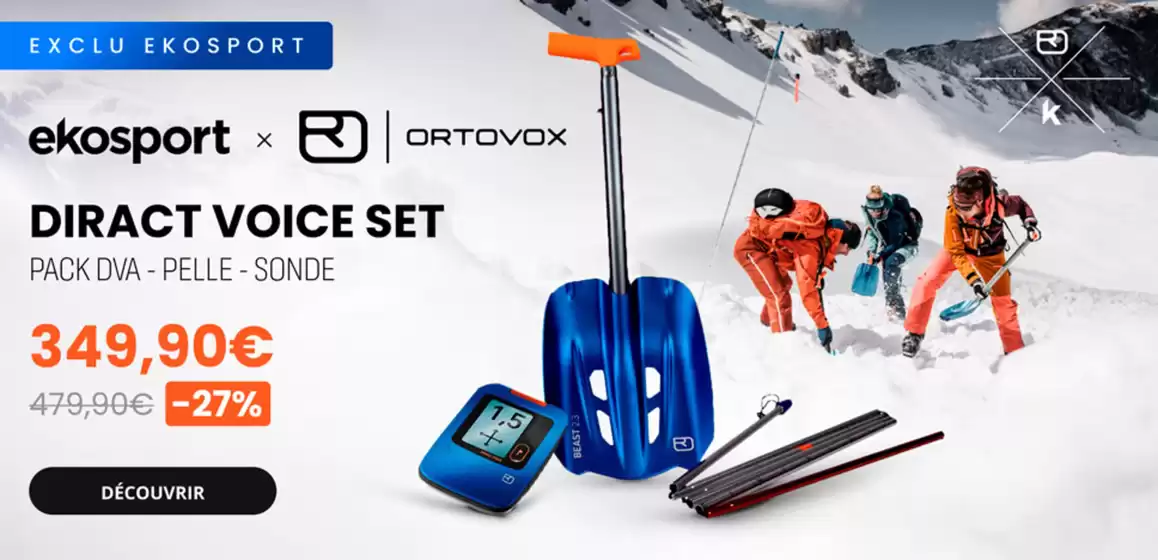 Catalogue Ekosport à Lons | DIRACT VOICE SET X EKOSPORT | 2025-11-10T00:00:00.000Z - 2025-11-17T00:00:00.000Z