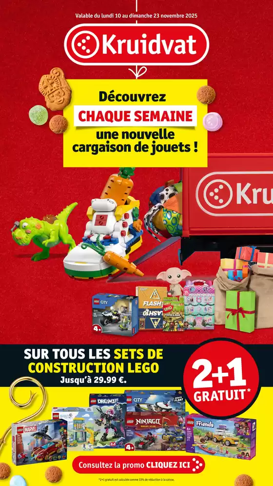 Catalogue Kruidvat à Bourges | Découvrez CHAQUE SEMAINE une nouvelle cargaison de jouets ! | 2025-11-10T00:00:00.000Z - 2025-11-23T00:00:00.000Z