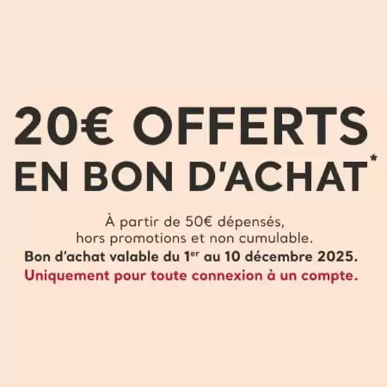 Catalogue Cache Cache | 20€ offerts en bon d'achat | 2025-11-12T00:00:00.000Z - 2025-12-10T00:00:00.000Z