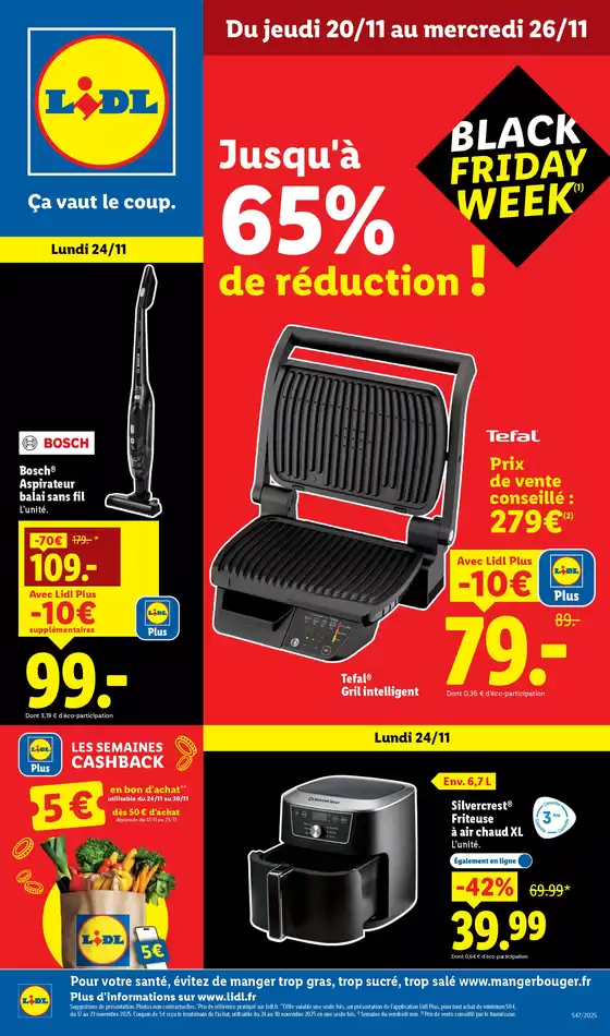 Catalogue Lidl à Saint-Vigor-le-Grand | Retrouvez tous nos produits pour les fêtes, et profitez de nos offres pour le Black Friday | 2025-11-20T00:00:00.000Z - 2025-11-26T00:00:00.000Z