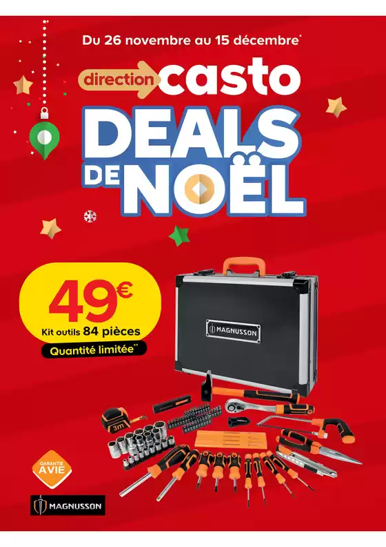 Catalogue Castorama | Deals de Noël | 2025-11-26T00:00:00.000Z - 2025-12-15T00:00:00.000Z