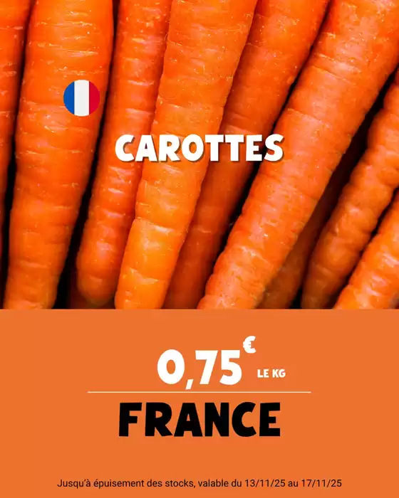 Catalogue Nous anti gaspi à Milhaud | LES FRUITS ET LÉGUMES DU MOMENT EN PROMO ! | 2025-11-14T00:00:00.000Z - 2025-11-17T00:00:00.000Z