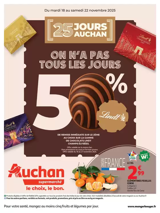 Catalogue Auchan Supermarché à | 25 JOURS AUCHAN, et encore plus de promos ! | 2025-11-17T00:00:00.000Z - 2025-11-30T00:00:00.000Z