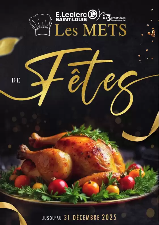 Catalogue E.Leclerc à Gueugnon | Carte traiteur festive | 2025-11-15T00:00:00.000Z - 2025-12-31T00:00:00.000Z