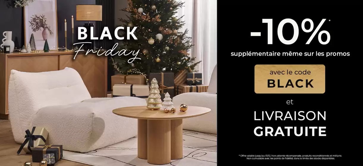 Catalogue Miliboo à Clermont-Ferrand | Black Friday | 2025-11-17T00:00:00.000Z - 2025-12-01T00:00:00.000Z