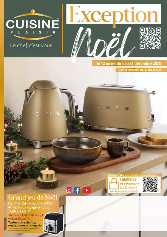 Catalogue Cuisine Plaisir à Sickert | Exception Noël ! | 2025-11-17T00:00:00.000Z - 2025-12-31T00:00:00.000Z