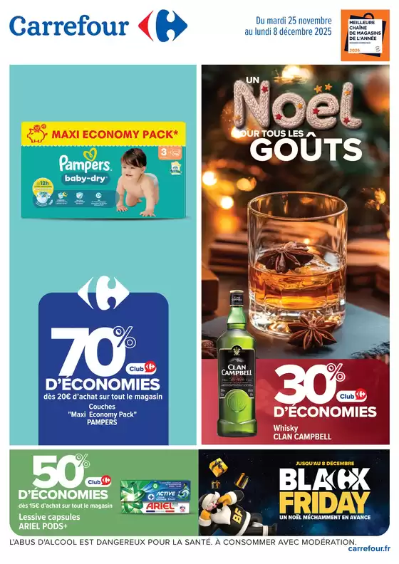 Catalogue Carrefour à Brest | UN NOËL POUR TOUS LES GOÛTS, BLACK FRIDAY | 2025-11-25T00:00:00.000Z - 2025-12-08T00:00:00.000Z