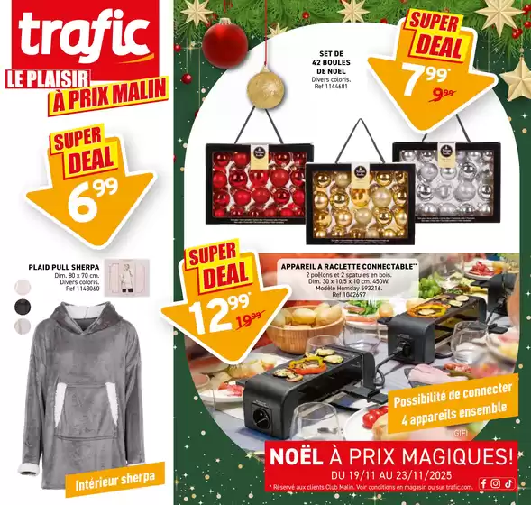 Catalogue Trafic à Givors | Noël à prix magiques ! | 2025-11-17T00:00:00.000Z - 2025-11-23T00:00:00.000Z