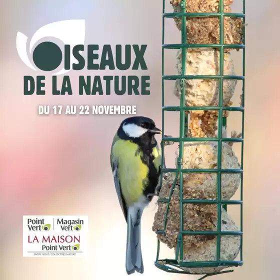 Catalogue Point Vert à | Iseaux de la nature | 2025-11-18T00:00:00.000Z - 2025-11-22T00:00:00.000Z