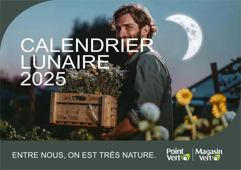 Catalogue Point Vert à | Calendrier lunaire 2025 | 2025-11-18T00:00:00.000Z - 2025-12-31T00:00:00.000Z