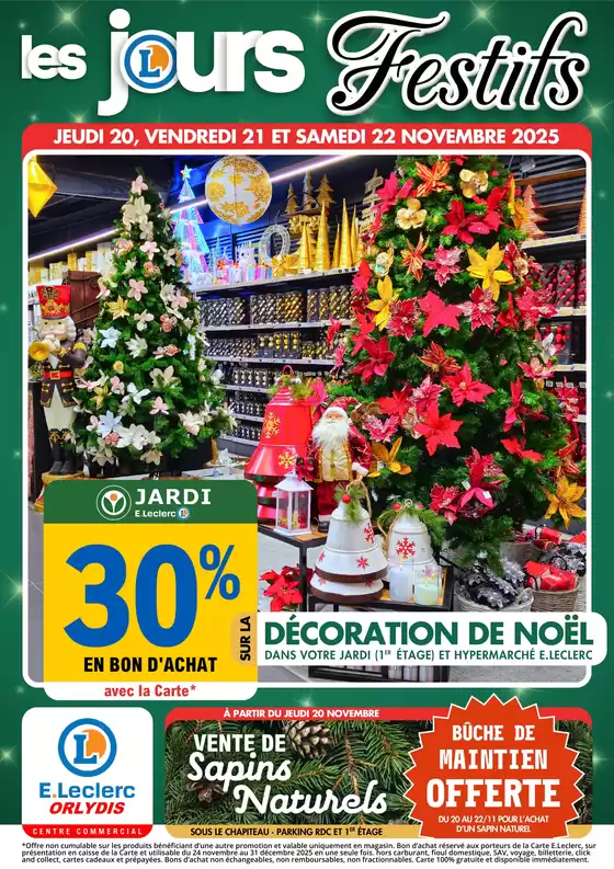 Catalogue E.Leclerc à Saint-Laurent-de-Cerdans | 3 JOURS FOUS | 2025-11-20T00:00:00.000Z - 2025-11-22T00:00:00.000Z