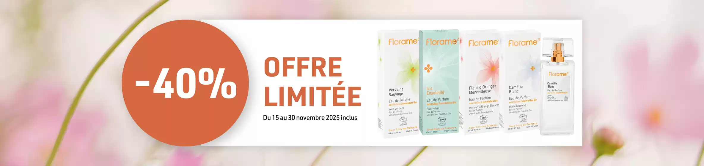Catalogue Florame à Draguignan | Offre limitée | 2025-11-18T00:00:00.000Z - 2025-11-30T00:00:00.000Z