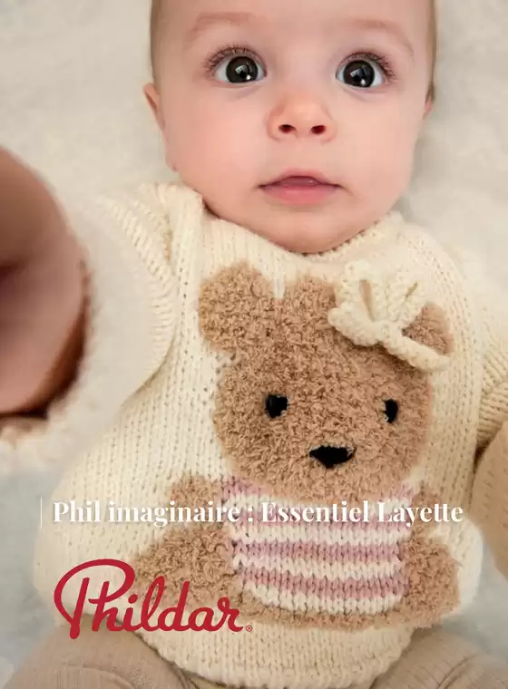Catalogue Phildar à Mûrs-Erigné | Phil imaginaire : Essentiel Layette | 2025-11-18T00:00:00.000Z - 2025-12-31T00:00:00.000Z