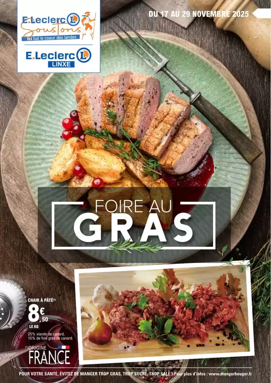 Catalogue E.Leclerc Express à Sévérac-le-Château | FOIRE AU GRAS | 2025-11-17T00:00:00.000Z - 2025-11-29T00:00:00.000Z