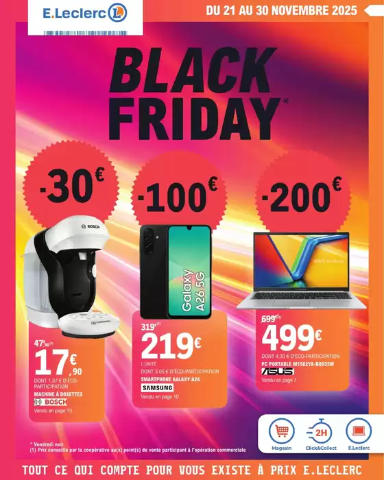 Catalogue E.Leclerc à Sévérac-le-Château | BLACK FRIDAY | 2025-11-21T00:00:00.000Z - 2025-11-30T00:00:00.000Z
