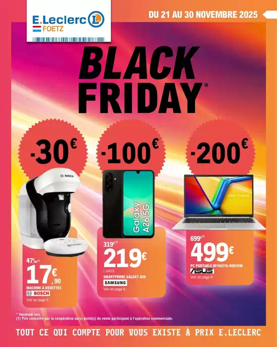 Catalogue E.Leclerc à Sévérac-le-Château | Black friday | 2025-11-21T00:00:00.000Z - 2025-11-30T00:00:00.000Z