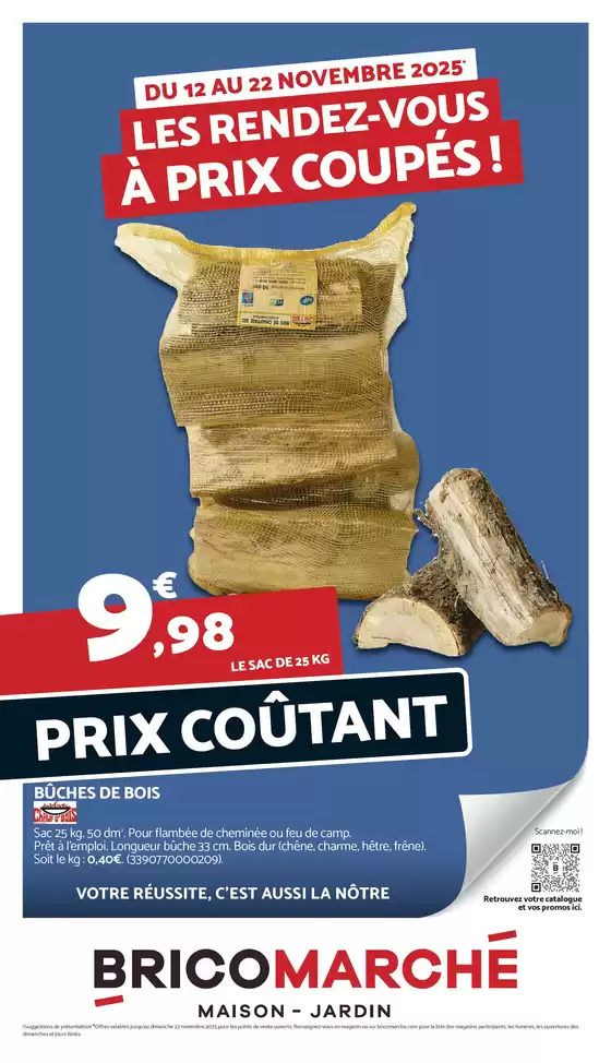 Catalogue Bricomarché à  | Les rendez-vous à prix coupés ! | 2025-11-19T00:00:00.000Z - 2025-11-22T00:00:00.000Z
