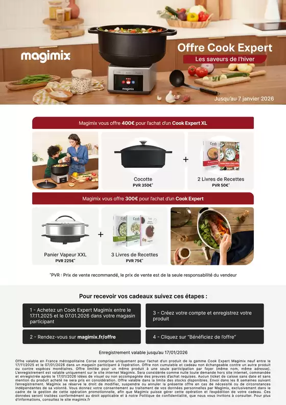 Catalogue Boulanger à Paris | Offre MAGIMIX: jusqu'à 400€ de cadeaux offerts ! | 2025-11-19T00:00:00.000Z - 2026-01-07T00:00:00.000Z