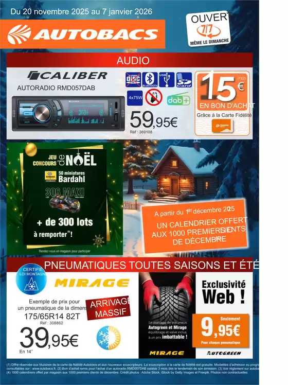 Catalogue Autobacs à Brest | Noël | 2025-11-20T00:00:00.000Z - 2026-01-07T00:00:00.000Z