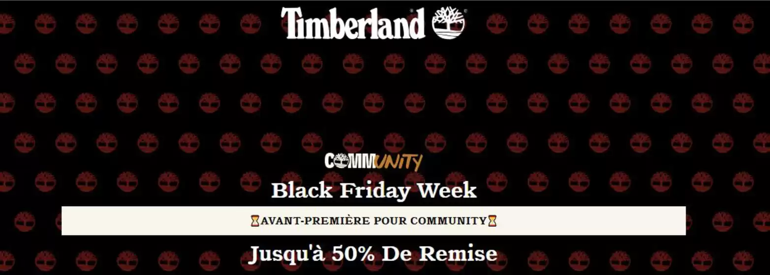 Catalogue Timberland à Lannion | Black Friday : jusqu'à -50% de remise | 2025-11-20T00:00:00.000Z - 2025-12-07T00:00:00.000Z