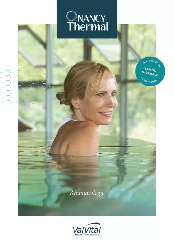 Catalogue ValVital à Caussade | ValVital Brochure établissement Nancy Thermal 2026 | 2026-03-16T00:00:00.000Z - 2026-11-28T00:00:00.000Z