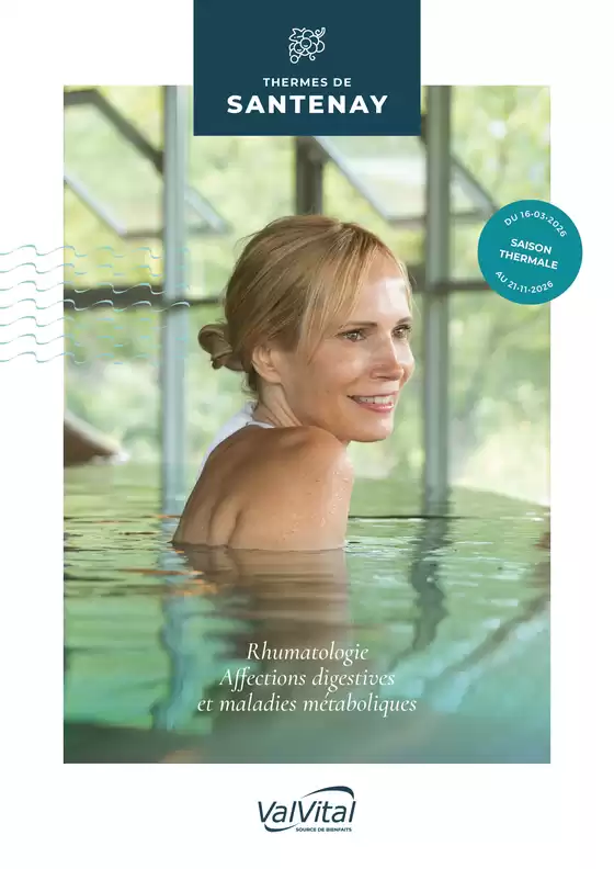 Catalogue ValVital à Caussade | ValVital Brochure établissement Santenay 2026 | 2026-03-16T00:00:00.000Z - 2026-11-21T00:00:00.000Z