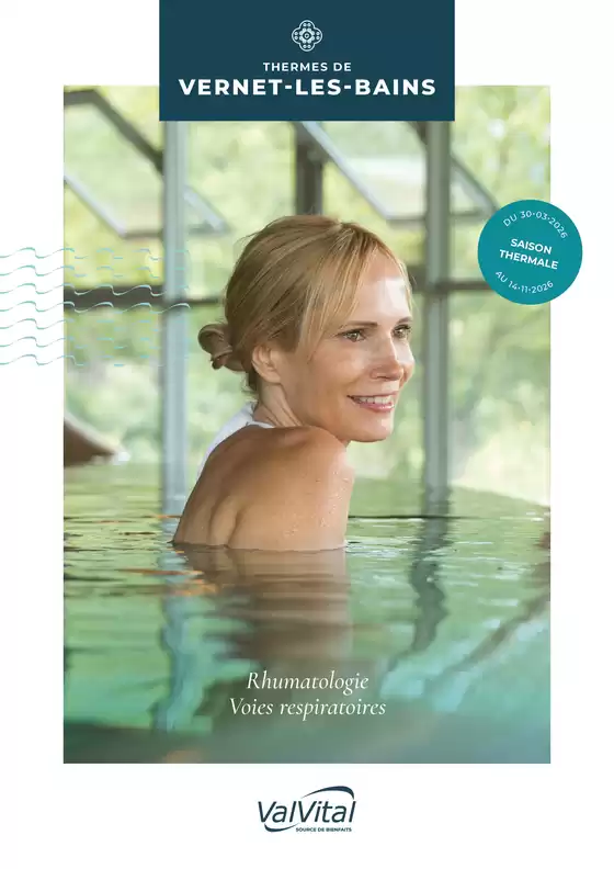 Catalogue ValVital à Caussade | ValVital Brochure établissement Vernet-les-Bains 2026 | 2026-03-30T00:00:00.000Z - 2026-11-14T00:00:00.000Z